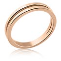 Ringer, Midi-ring, Rosegold Plated Surgical Steel 316L
