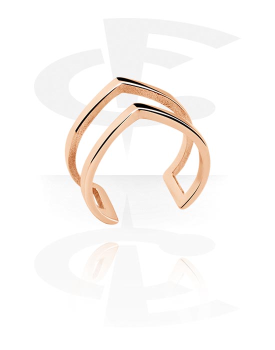 Ringer, Midi-ring, Rosegold Plated Surgical Steel 316L