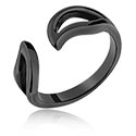 Bagues, Bague Phalange, Acier chirurgical 316L ,   Noir