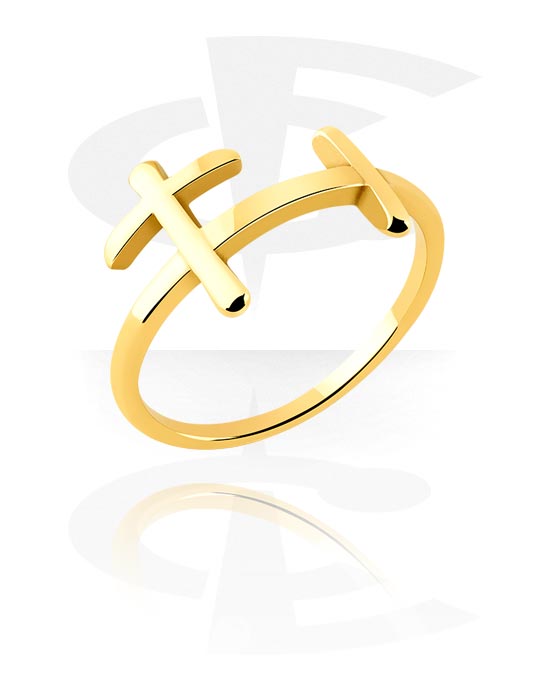 Gyűrűk, Közepes gyűrű, Aranyozott sebészeti acél, 316L