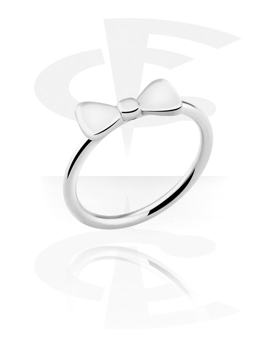 Ringe, Midi-ring med motiv med sløjfe, Kirurgisk stål 316L