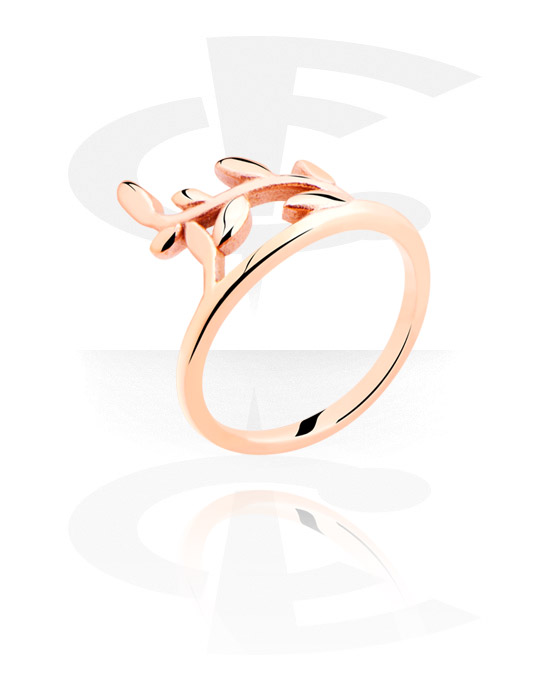 Bagues, Midi Ring, Rosegold Plated Steel