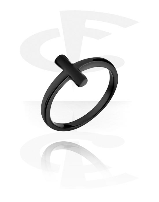 Gyűrűk, Közepes gyűrű, Fekete sebészeti acél, 316L