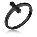 Bagues, Bague Phalange, Acier chirurgical 316L ,   Noir
