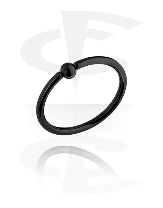 Ringer, Midi-ring, Svart kirurgisk stål 316L