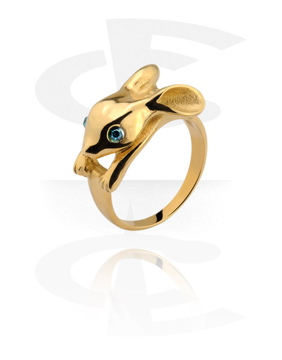 Gyűrűk, Ring, Aranyozott sebészeti acél, 316L