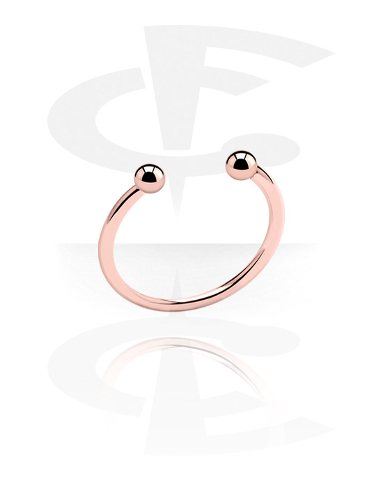 Prstene, Krúžok, Chirurgická oceľ 316L pozlátená ružovým zlatom