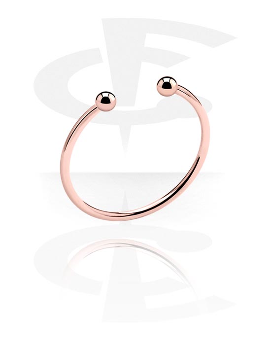 Prstene, Krúžok, Chirurgická oceľ 316L pozlátená ružovým zlatom