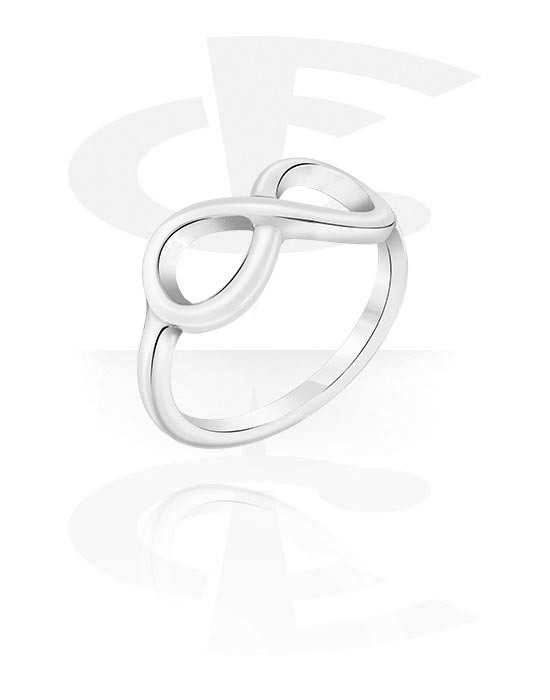Fingerringe, Ring mit Unendlichzeichen, Chirurgenstahl 316L