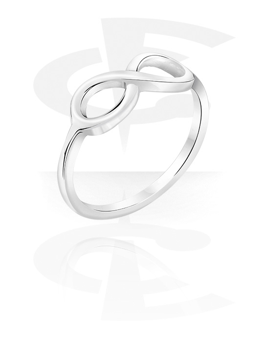 Fingerringe, Ring mit Unendlichzeichen, Chirurgenstahl 316L