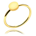 Prstene, Krúžok, Pozlátená chirurgická oceľ 316L