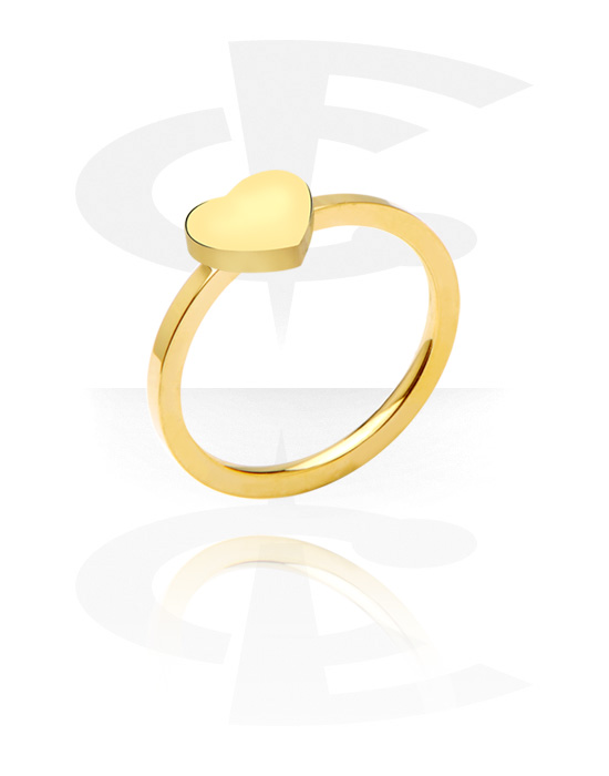 Prstene, Ring, Gold Plated Surgical Steel 316L