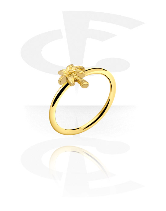 Gyűrűk, Ring, Gold Plated Surgical Steel 316L