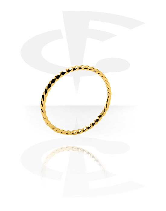 Pierścionki i obrączki, Ring, Gold Plated Surgical Steel 316L