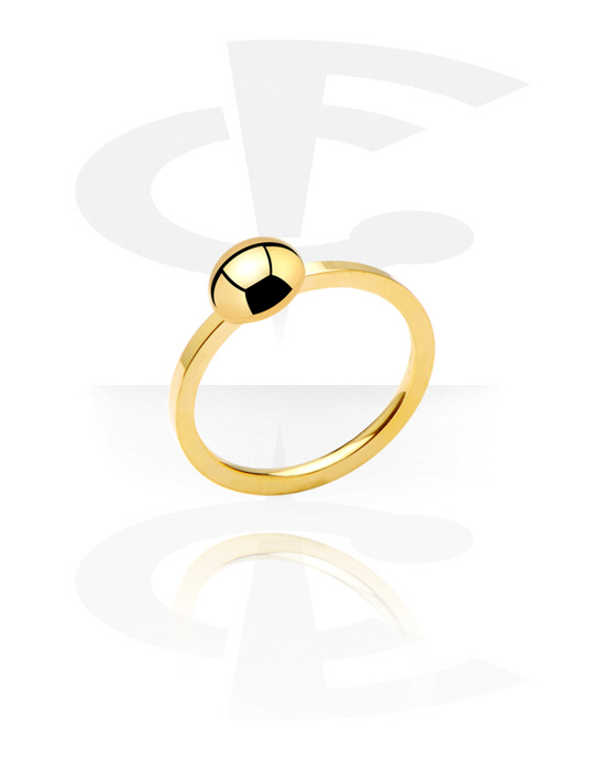 Prsteny, Ring, Gold Plated Surgical Steel 316L