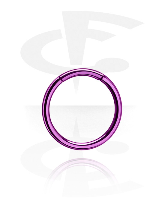 Anéis piercing, Segment ring (aço cirúrgico, várias cores), Aço cirúrgico 316L