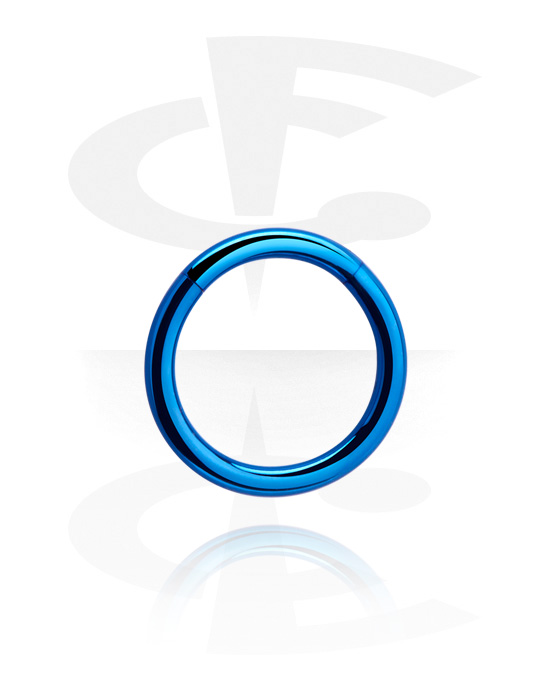 Alke za piercing, Segmentni prsten (kirurški čelik, razne boje), Kirurški čelik 316L