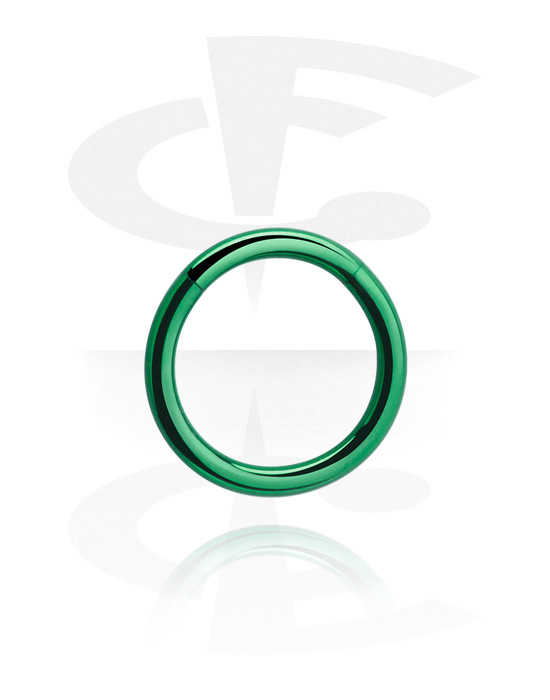 Alke za piercing, Segmentni prsten (kirurški čelik, razne boje), Kirurški čelik 316L