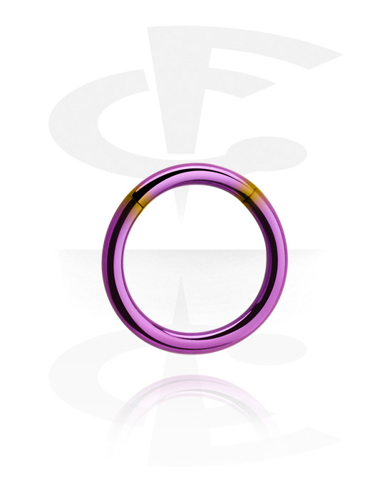 Anéis piercing, Segment ring (aço cirúrgico, várias cores), Aço cirúrgico 316L