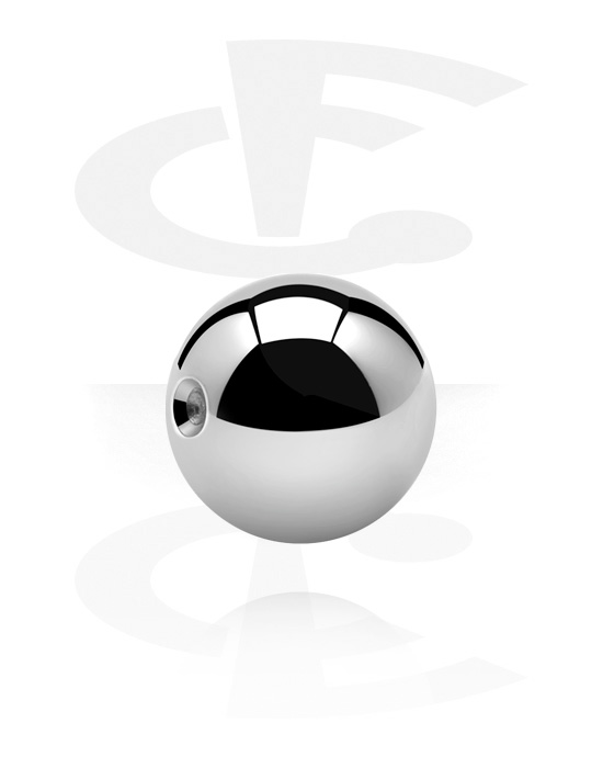 Boules, barres & plus, Boule pour ball closure ring (acier chirurgical, argent, finition brillante), Acier chirurgical 316L