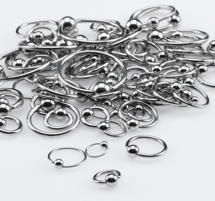 Super Sale Packs, Ball Closure Rings Gauge 0.8mm to 1.6mm, Surgical Steel 316L