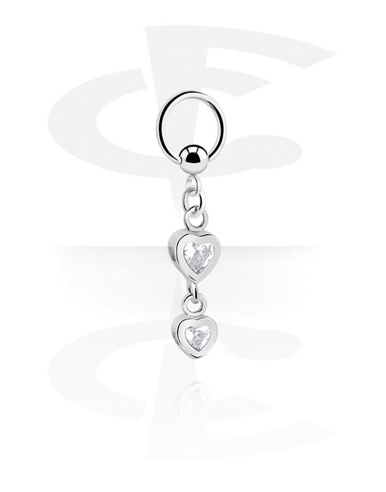 3 Anneaux De Nombril Acier Chirurgical 14G 6/8mm - Piercing Ventre Cristal