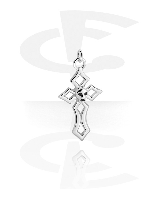 Palline, barrette e altro, Ciondolo (ottone placcato) con simbolo della croce, Ottone placcato