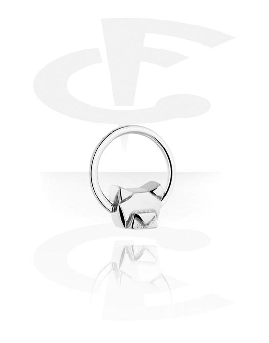 Piercing Ringe, Ring med kuglelukning, Kirurgisk stål 316L