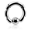 Anéis piercing, Ball closure ring (aço cirúrgico, prata, acabamento brilhante), Aço cirúrgico 316L