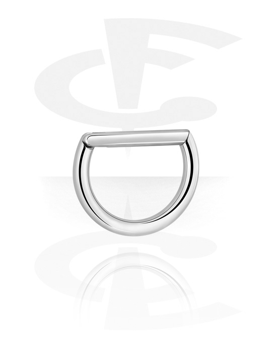 Piercing ad anello, Multi-purpose clicker (acciaio chirurgico, argento, finitura lucida), Acciaio chirurgico 316L