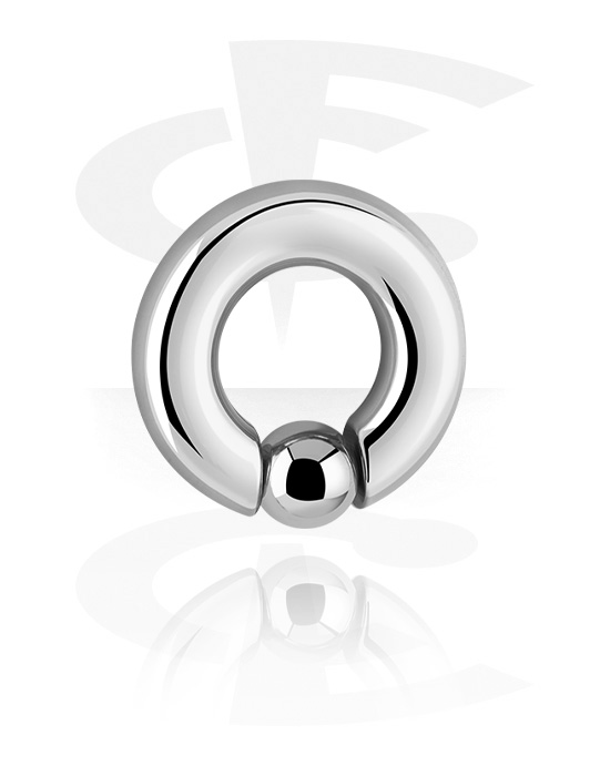 Piercing Ringe, Ball Closure Ring (Chirurgenstahl, silber, glänzend), Chirurgenstahl 316L