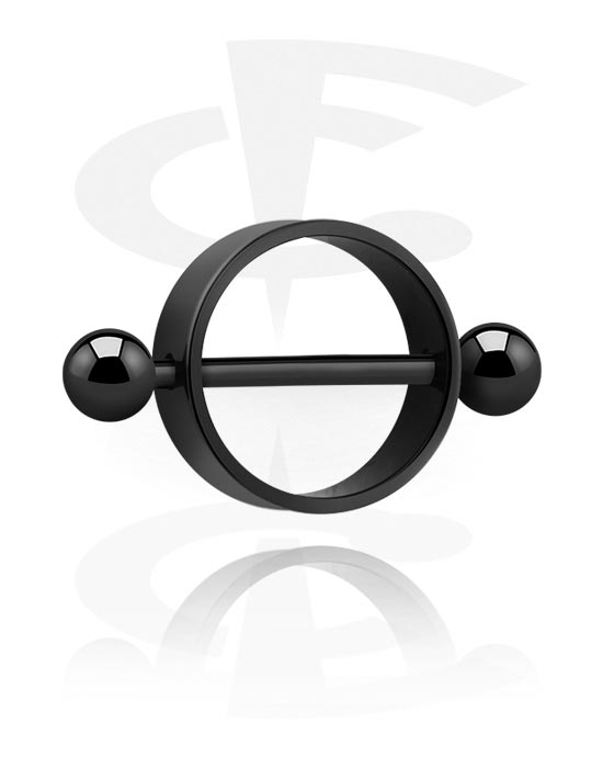Nipple Shield (Black Surgical Steel 316L) The World's No.1 Piercing Shop