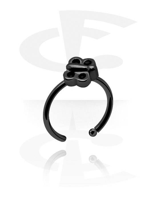 Piercings nez & Septums, Black Nose Ring, Surgical Steel 316L