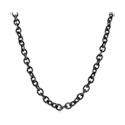 Cadenas, Collar básico de acero quirúrgico con color negro, Acero quirúrgico 316L