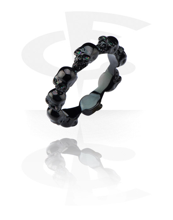 Gyűrűk, Gyűrű val vel Koponya dizájn, Sebészeti acél, 316L