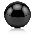 Bolas, barras & más, Bola para barras con rosca (titanio, negro), Titanio ASTM F136