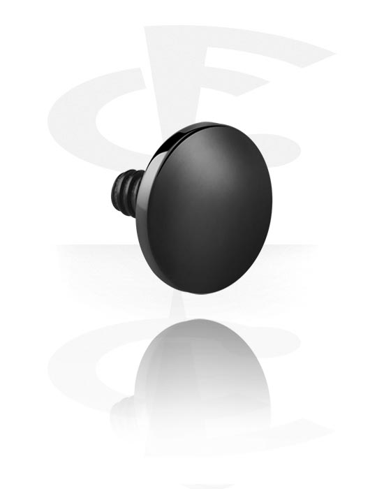 Bolas, barras & más, Accesorio para barras con rosca interior de 1.6 mm (titanio, negro), Titanio