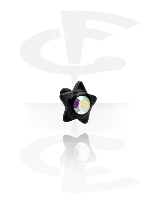 Kuler og staver ++, Black Titanium Jeweled Star, Titanium