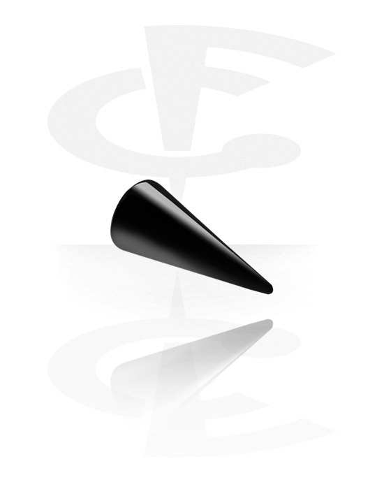 Balletjes, staafjes & meer, Cone voor pinnen van 1,2 mm met schroefdraad (titanium, zwart), Titanium