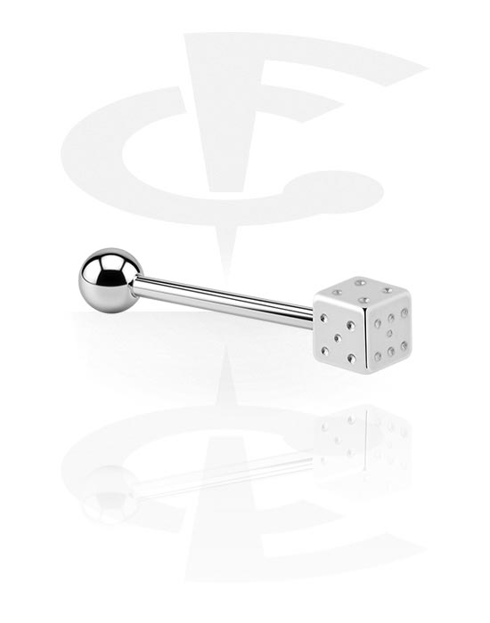 Barbells, Barbell with dice attachment, Surgical Steel 316L