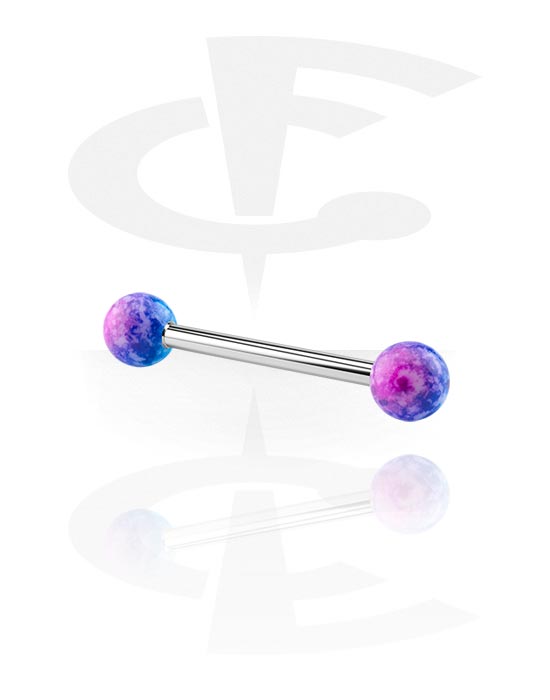 Barbells, Barbell with balls, Surgical Steel 316L, Acrylic