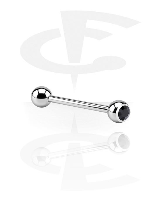 Barbells, Barbell with Jewelled Balls, Surgical Steel 316L
