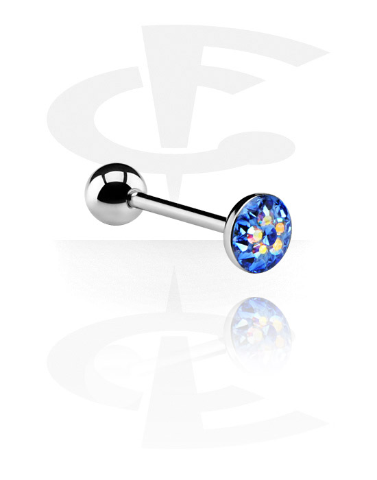 Činky, Barbell with "Crystaline"-Attachment, Surgical Steel 316L