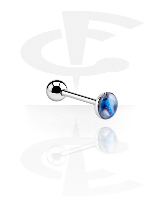 Barbells, "Mother of Pearl" Barbell, Surgical Steel 316L