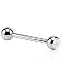 Šipkice, Jeweled Barbell, Surgical Steel 316L