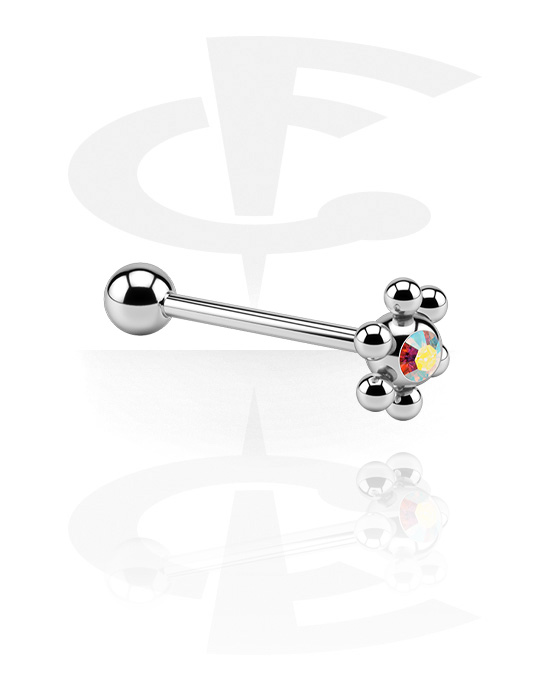 Barbells, Barbell with Attachment, Surgical Steel 316L