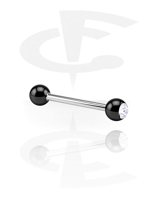 Barbells, Jewelled Barbell, Surgical Steel 316L, Acryl