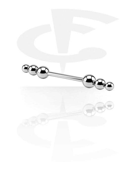 Barbells, Barbell with pyramids, Surgical Steel 316L