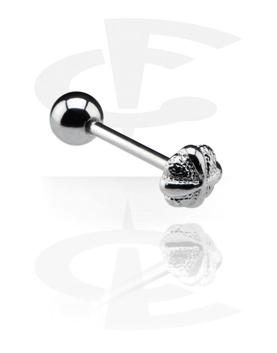 Barbells, Barbell with Steel Cast Attachment, Surgical Steel 316L