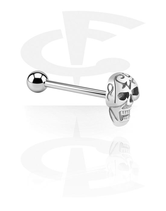 Barbells, Barbell with skull attachment, Surgical Steel 316L